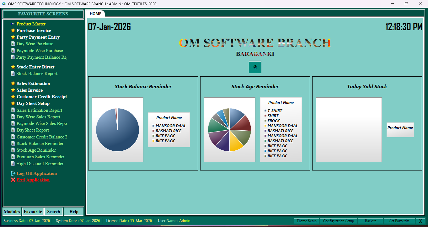 TEXTILES/ERP SOFTWARE